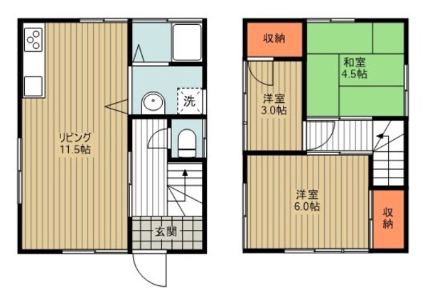 東大和市戸建の物件間取画像